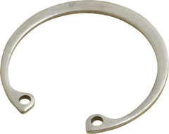Rotor Clip - 0.05" Thick, Passivated Finish, Stainless Steel Snap Internal Retaining Ring - 0.056" Groove Width, 0.04" Groove Depth, 1.33" Groove Diam, Grade 15-7 Grade 632 - Industrial Tool & Supply