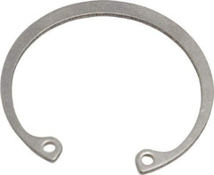 Rotor Clip - 0.05" Thick, Passivated Finish, Stainless Steel Snap Internal Retaining Ring - 0.056" Groove Width, 0.043" Groove Depth, 1.461" Groove Diam, Grade 15-7 Grade 632 - Industrial Tool & Supply