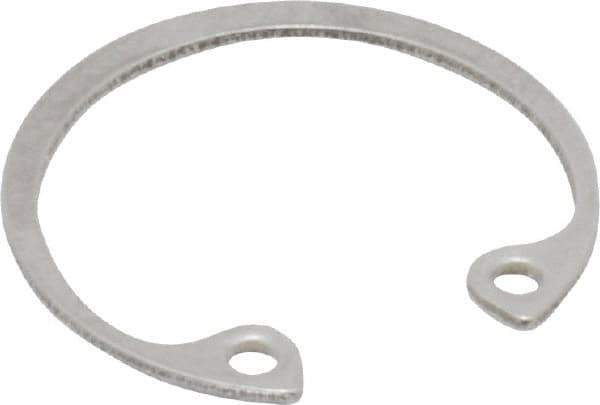Rotor Clip - 0.035" Thick, Passivated Finish, Stainless Steel Snap Internal Retaining Ring - 0.039" Groove Width, 0.023" Groove Depth, 0.796" Groove Diam, Grade 15-7 Grade 632 - Industrial Tool & Supply