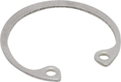 Rotor Clip - 0.035" Thick, Passivated Finish, Stainless Steel Snap Internal Retaining Ring - 0.039" Groove Width, 0.023" Groove Depth, 0.796" Groove Diam, Grade 15-7 Grade 632 - Industrial Tool & Supply