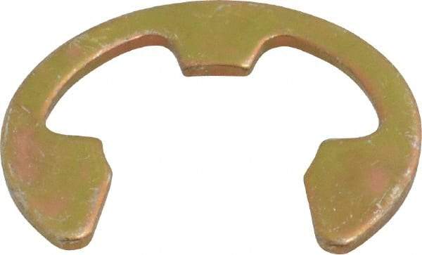 Rotor Clip - 14.73mm Groove Diam, 3/4" Shaft Diam, Cadmium-Plated Steel, E Style External Retaining Rings - 0.056" Groove Width, 0.085" Groove Depth, 0.05" Ring Thickness, Grade 1060-1090 - Industrial Tool & Supply