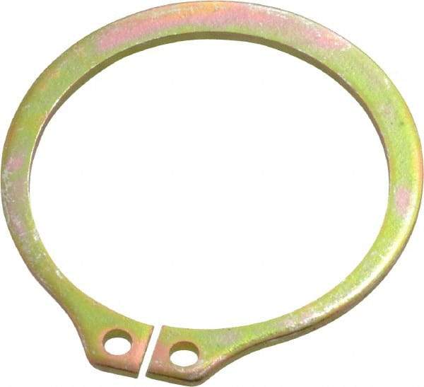 Rotor Clip - 29.87mm Groove Diam, 1-1/4" Shaft Diam, Cadmium-Plated Steel, Snap External Retaining Rings - 0.056" Groove Width, 0.037" Groove Depth, 0.05" Ring Thickness, Grade 1060-1090 - Industrial Tool & Supply