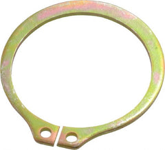 Rotor Clip - 13/16" Shaft Diam, 0.762" Groove Diam, Spring Steel External SH Style Retaining Ring - Industrial Tool & Supply