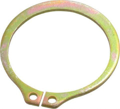 Rotor Clip - 29.87mm Groove Diam, 1-1/4" Shaft Diam, Cadmium-Plated Steel, Snap External Retaining Rings - 0.056" Groove Width, 0.037" Groove Depth, 0.05" Ring Thickness, Grade 1060-1090 - Industrial Tool & Supply
