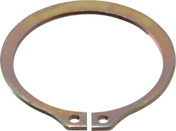 Rotor Clip - 32.79mm Groove Diam, 1-3/8" Shaft Diam, Cadmium-Plated Steel, Snap External Retaining Rings - 0.056" Groove Width, 0.042" Groove Depth, 0.05" Ring Thickness, Grade 1060-1090 - Industrial Tool & Supply