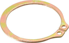 Rotor Clip - 41.91mm Groove Diam, 1-3/4" Shaft Diam, Cadmium-Plated Steel, Snap External Retaining Rings - 0.068" Groove Width, 0.05" Groove Depth, 0.062" Ring Thickness, Grade 1060-1090 - Industrial Tool & Supply
