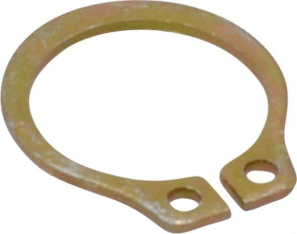 Rotor Clip - 8.94mm Groove Diam, 3/8" Shaft Diam, Cadmium-Plated Steel, Snap External Retaining Rings - 0.029" Groove Width, 0.012" Groove Depth, 0.025" Ring Thickness, Grade 1060-1090 - Industrial Tool & Supply