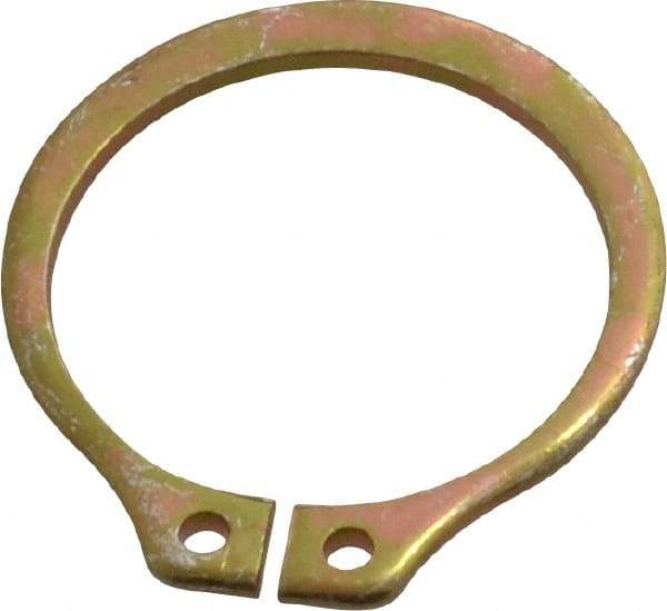 Rotor Clip - 17.88mm Groove Diam, 3/4" Shaft Diam, Cadmium-Plated Steel, Snap External Retaining Rings - 0.046" Groove Width, 0.023" Groove Depth, 0.042" Ring Thickness, Grade 1060-1090 - Industrial Tool & Supply
