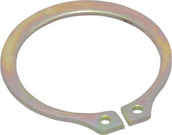 Rotor Clip - 20.85mm Groove Diam, 7/8" Shaft Diam, Cadmium-Plated Steel, Snap External Retaining Rings - 0.046" Groove Width, 0.027" Groove Depth, 0.042" Ring Thickness, Grade 1060-1090 - Industrial Tool & Supply
