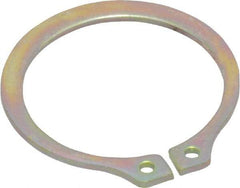 Rotor Clip - 20.85mm Groove Diam, 7/8" Shaft Diam, Cadmium-Plated Steel, Snap External Retaining Rings - 0.046" Groove Width, 0.027" Groove Depth, 0.042" Ring Thickness, Grade 1060-1090 - Industrial Tool & Supply