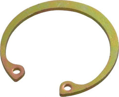 Rotor Clip - 0.042" Thick, Cadmium-Plated Finish, Steel Snap Internal Retaining Ring - 0.046" Groove Width, 0.033" Groove Depth, 1.066" Groove Diam, Grade 1060-1090 - Industrial Tool & Supply