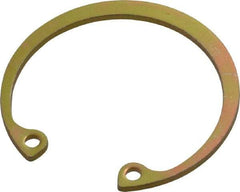 Rotor Clip - 0.05" Thick, Cadmium-Plated Finish, Steel Snap Internal Retaining Ring - 0.056" Groove Width, 0.04" Groove Depth, 1.33" Groove Diam, Grade 1060-1090 - Industrial Tool & Supply