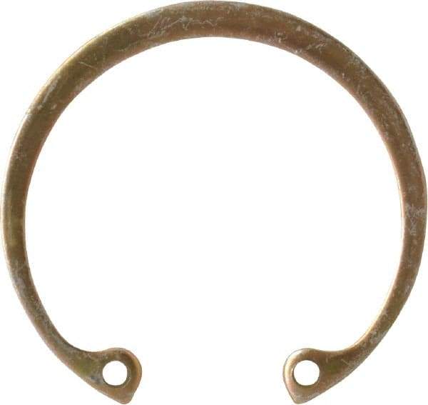 Rotor Clip - 0.05" Thick, Cadmium-Plated Finish, Steel Snap Internal Retaining Ring - 0.056" Groove Width, 0.043" Groove Depth, 1.461" Groove Diam, Grade 1060-1090 - Industrial Tool & Supply