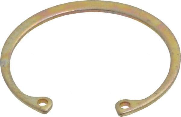 Rotor Clip - 0.05" Thick, Cadmium-Plated Finish, Steel Snap Internal Retaining Ring - 0.056" Groove Width, 0.047" Groove Depth, 1.594" Groove Diam, Grade 1060-1090 - Industrial Tool & Supply
