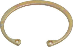Rotor Clip - 0.05" Thick, Cadmium-Plated Finish, Steel Snap Internal Retaining Ring - 0.056" Groove Width, 0.047" Groove Depth, 1.594" Groove Diam, Grade 1060-1090 - Industrial Tool & Supply