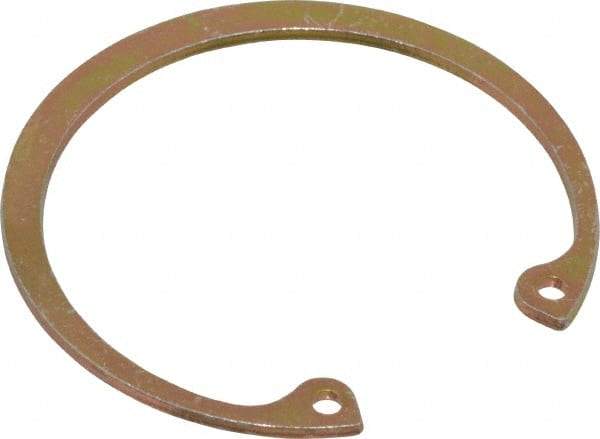 Rotor Clip - 0.062" Thick, Cadmium-Plated Finish, Steel Snap Internal Retaining Ring - 0.068" Groove Width, 0.057" Groove Depth, 1.989" Groove Diam, Grade 1060-1090 - Industrial Tool & Supply