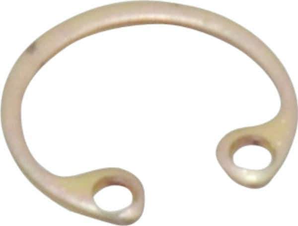 Rotor Clip - 0.015" Thick, Cadmium-Plated Finish, Steel Snap Internal Retaining Ring - 0.02" Groove Width, 0.009" Groove Depth, 0.268" Groove Diam, Grade 1060-1090 - Industrial Tool & Supply