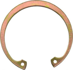 Rotor Clip - 0.062" Thick, Cadmium-Plated Finish, Steel Snap Internal Retaining Ring - 0.068" Groove Width, 0.054" Groove Depth, 1.858" Groove Diam, Grade 1060-1090 - Industrial Tool & Supply