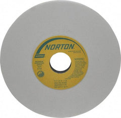 Norton - 7" Diam x 1-1/4" Hole x 1/2" Thick, K Hardness, 120 Grit Surface Grinding Wheel - Aluminum Oxide, Type 1, Fine Grade, 3,600 Max RPM, Vitrified Bond, No Recess - Industrial Tool & Supply