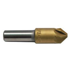1/2 HSS 6FL Csink,82 Deg,TiN Coated Alternate Manufacture # 79152 - Industrial Tool & Supply