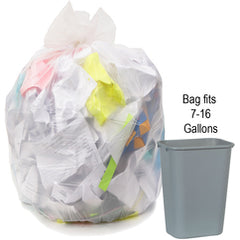 ‎7-10 gal, .30 mil, Clear, 22″ × 25″ - Case of 1000, Revolution Bag Eco Max Low Density Can liners - Industrial Tool & Supply