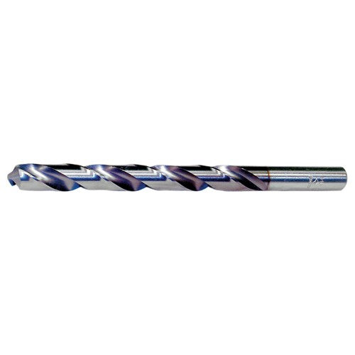 #6 RHS / RHC HSS 118 Degree Radial Point CLE-MAX Jobber Drill - TiCN - Exact Industrial Supply
