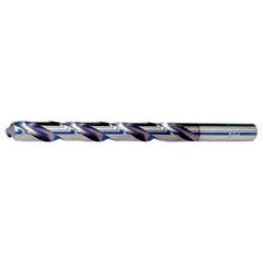 #8 RHS / RHC HSS 118 Degree Radial Point CLE-MAX Jobber Drill - TiCN - Exact Industrial Supply