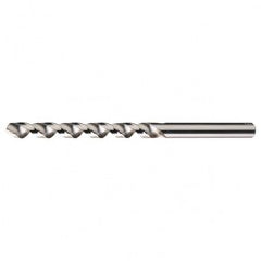 #55 RHS / RHC HSS 118 Degree Radial Point High Helix Taper Length Drill - Bright - Industrial Tool & Supply