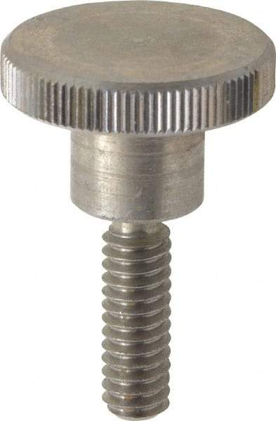 KIPP - 24mm Head, Knurled Knob - Threaded Stem, Stainless Steel - Industrial Tool & Supply