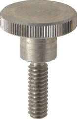 KIPP - 24mm Head, Knurled Knob - Threaded Stem, Stainless Steel - Industrial Tool & Supply