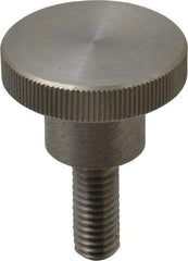 KIPP - 36mm Head, Knurled Knob - Threaded Stem, Stainless Steel - Industrial Tool & Supply