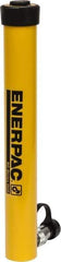 Enerpac - 10 Ton, 14" Stroke, 31.31 Cu In Oil Capacity, Portable Hydraulic Single Acting Cylinder - 2.24 Sq In Effective Area, 17.75" Lowered Ht., 31.75" Max Ht., 1.69" Cyl Bore Diam, 1.5" Plunger Rod Diam, 10,000 Max psi - Industrial Tool & Supply