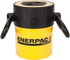 Enerpac - 50 Ton, 2" Stroke, 22.09 Cu In Oil Capacity, Portable Hydraulic Single Acting Cylinder - 11.04 Sq In Effective Area, 6.94" Lowered Ht., 8.94" Max Ht., 3.75" Cyl Bore Diam, 3.125" Plunger Rod Diam, 10,000 Max psi - Industrial Tool & Supply