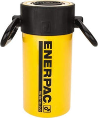Enerpac - 50 Ton, 6.25" Stroke, 69.03 Cu In Oil Capacity, Portable Hydraulic Single Acting Cylinder - 11.04 Sq In Effective Area, 11.13" Lowered Ht., 17.38" Max Ht., 3.75" Cyl Bore Diam, 3.125" Plunger Rod Diam, 10,000 Max psi - Industrial Tool & Supply