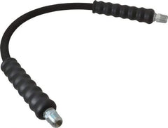 Enerpac - 1/4" Inside Diam x 3/8 NPT 2' Hydraulic Pump Hose - 10,000 psi, 3/8 NPTF Male Opposite End, Rubber - Industrial Tool & Supply