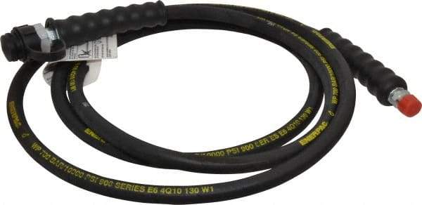Enerpac - 1/4" Inside Diam x 3/8 NPT 10' Hydraulic Pump Hose - 10,000 psi, CH-604 Opposite End, Rubber - Industrial Tool & Supply