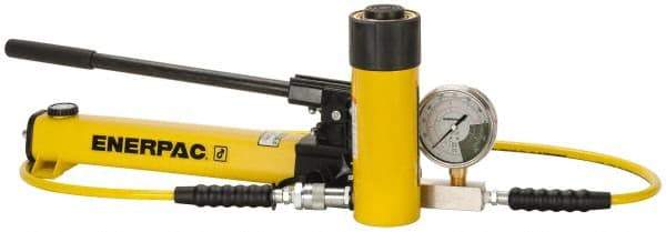 Enerpac - 25 Ton Capacity, Cylinder No. RC-256, Manual Hydraulic Pump & Cylinder Set - Pump No. P-392 - Industrial Tool & Supply