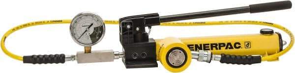Enerpac - 20 Ton Capacity, Cylinder No. RCS-201, Manual Hydraulic Pump & Cylinder Set - Pump No. P-392 - Industrial Tool & Supply