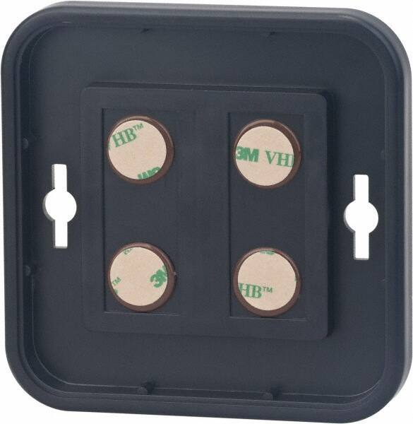 NMC - 8 Inch Wide x 8 Inch High Sign Compatibility, Plastic Round Sign Frame - Black - Industrial Tool & Supply