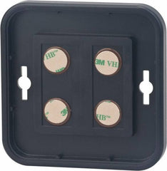 NMC - 8 Inch Wide x 8 Inch High Sign Compatibility, Plastic Round Sign Frame - Black - Industrial Tool & Supply