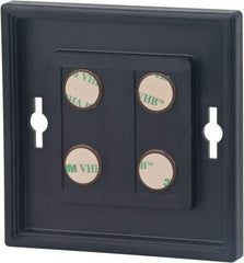 NMC - 8 Inch Wide x 8 Inch High Sign Compatibility, Plastic Square Sign Frame - Black - Industrial Tool & Supply