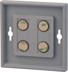 NMC - 8 Inch Wide x 8 Inch High Sign Compatibility, Plastic Square Sign Frame - Gray - Industrial Tool & Supply