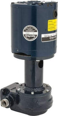 Graymills - 115 Volt, 1/6 hp, 1 Phase, 3,450 RPM, Cast Iron Flanged Outside Suction Machine Tool & Recirculating Pump - 3-3/4" Long x 2-1/2" Mounting Flange Width, NPT Thread, Glass Filled Celcon Impeller - Industrial Tool & Supply