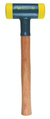 Dead Blow Recoilless Hammer -- 26 oz; Wood Handle; 1-5/8'' Head Diameter - Industrial Tool & Supply