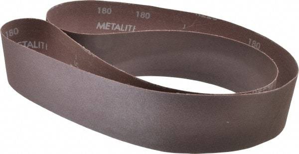 Norton - 2-1/2" Wide x 60" OAL, 180 Grit, Aluminum Oxide Abrasive Belt - Aluminum Oxide, Very Fine, Coated, X Weighted Cloth Backing, Series R228 - Industrial Tool & Supply