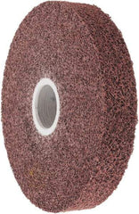 3M - 6" Diam, 1" Face Width, 1-1/4" Center Hole, Medium Grade, Aluminum Oxide Deburring Wheel - Convolute, Medium Density 5 Grade, 6,000 RPM - Industrial Tool & Supply