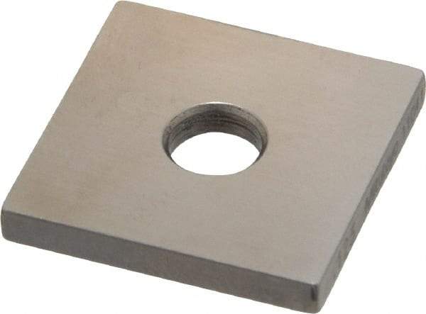Mitutoyo - 0.123" Square Steel Gage Block - Accuracy Grade 0, Includes Certificate of Inspection - Industrial Tool & Supply