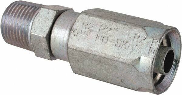 Parker - 1/2-14 Thread Hydraulic Hose Fitting - -8 Hose Size, 1/2" Hose Diam - Industrial Tool & Supply