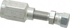 Parker - 9/16-18 Thread Hydraulic Hose Fitting - -6 Hose Size, 3/8" Hose Diam - Industrial Tool & Supply