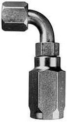 Parker - 7/16-20 Thread Hydraulic Hose Fitting - -4 Hose Size, 1/4" Hose Diam - Industrial Tool & Supply